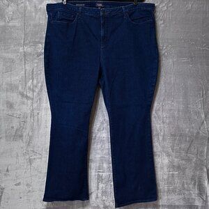 NYDJ Barbara Bootcut Jeans Sz 26WP PETITE Dark Wash
